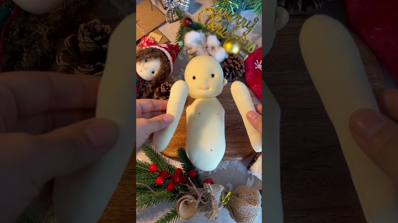 From cutting the fabric to careful stitching。 #handmade #doll #diy #sewing #hair