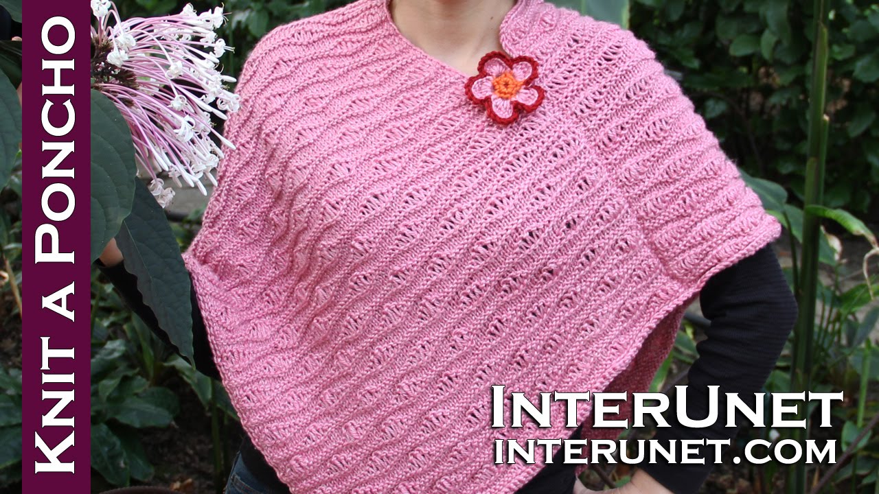 How to knit a poncho