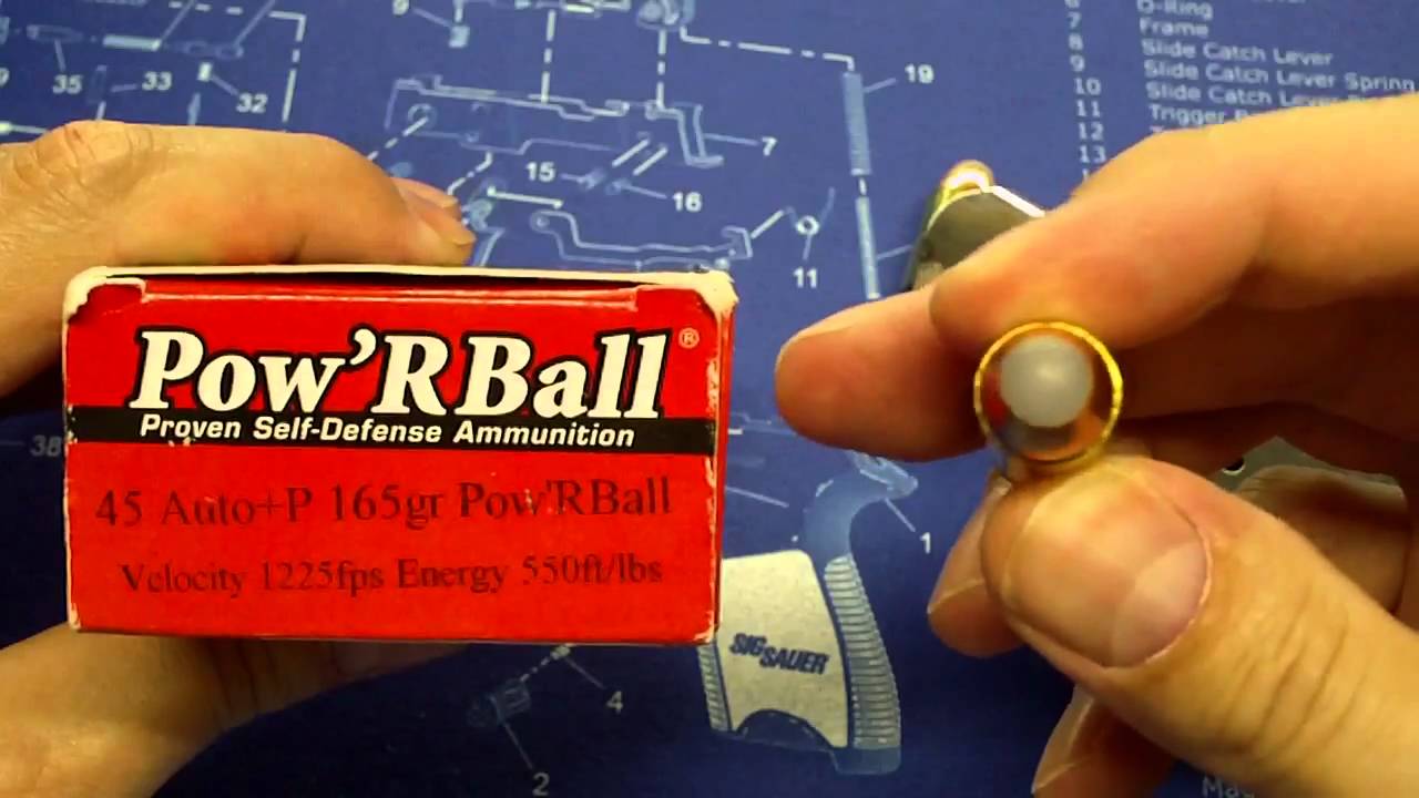 Cor Bon .45 ACP+P 165 Grain Pow'r Ball Amunaition.