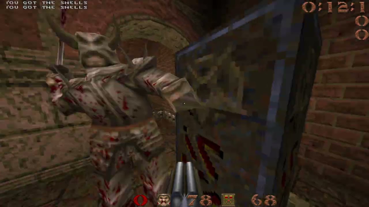 Quake - 2-player Easy Run of e5m8 by khristov & Nikitos in 0:31