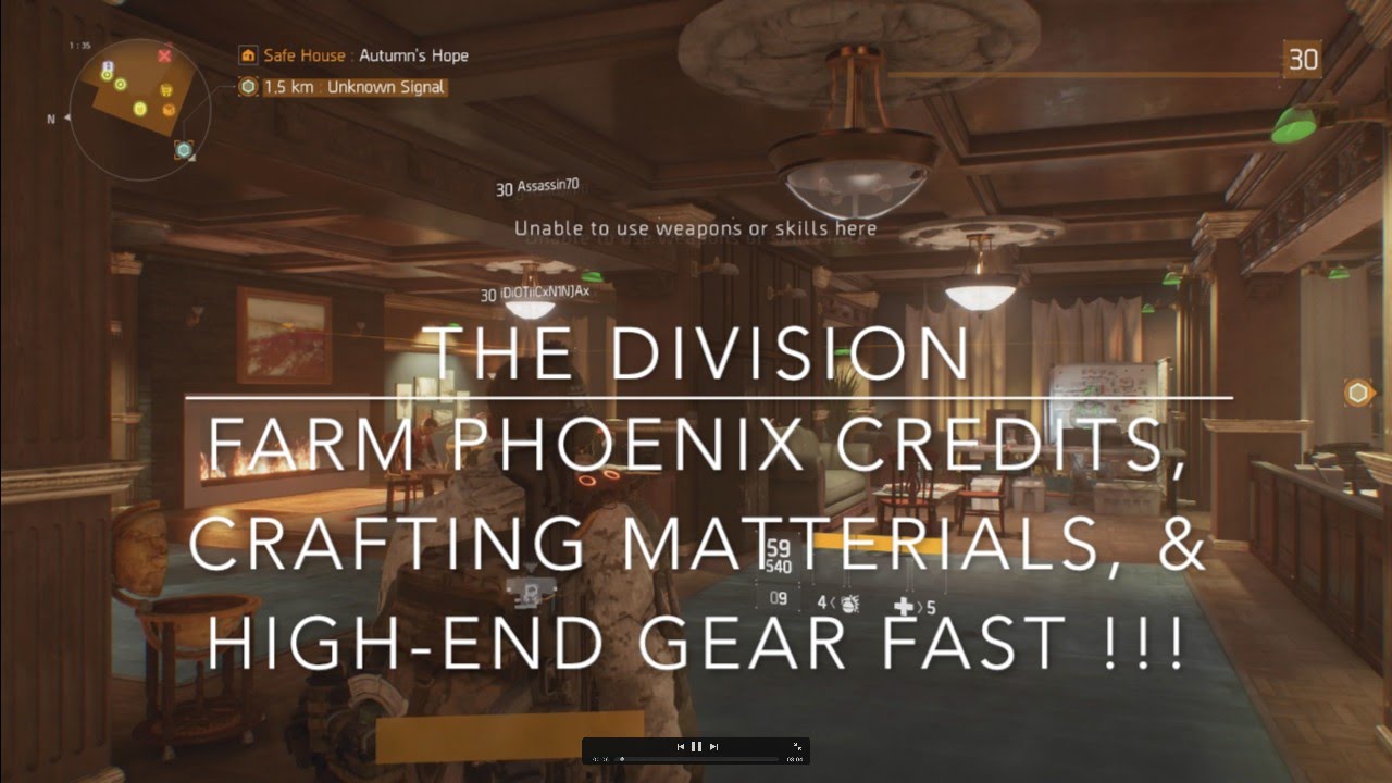 The Division | Bullet King Phoenix Credit Farm | 40 Credits Per 10min