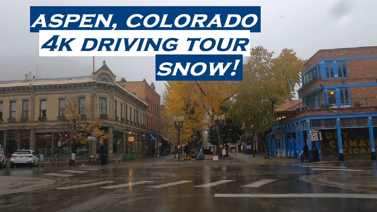 Aspen, Colorado | 4k Driving Tour | Dashcam | Snow
