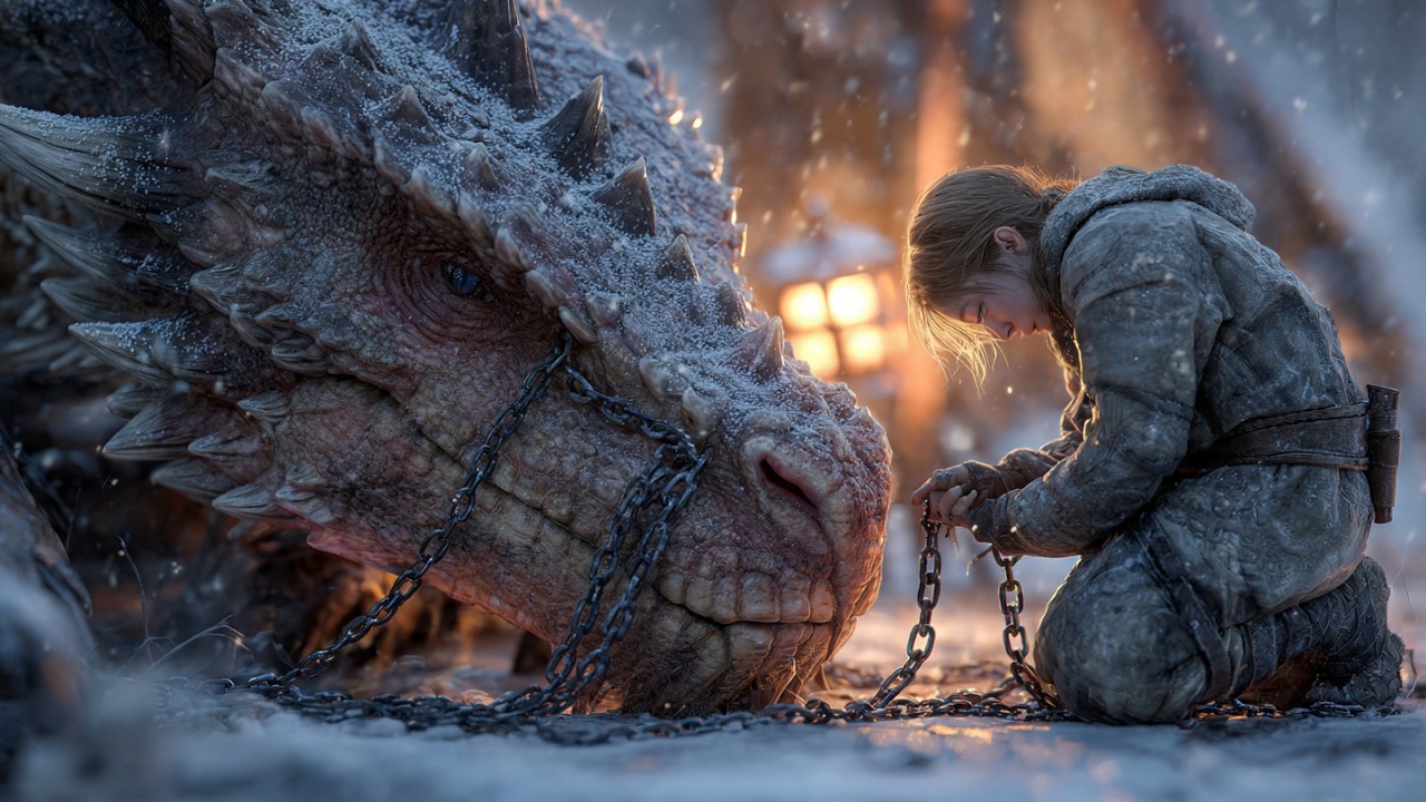 Near Death and Chained, Two Dragons Saw a Human in the Snow | HFY Infinity Zyon