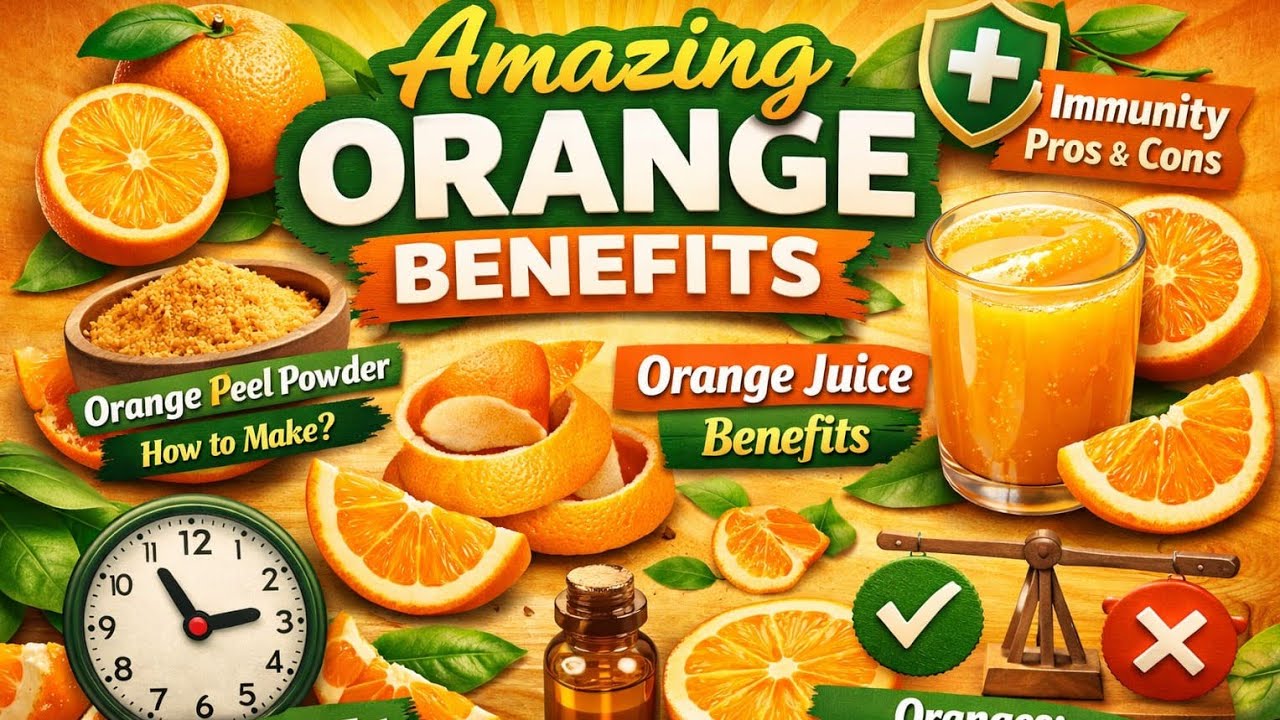 Benifits of orange 🍊