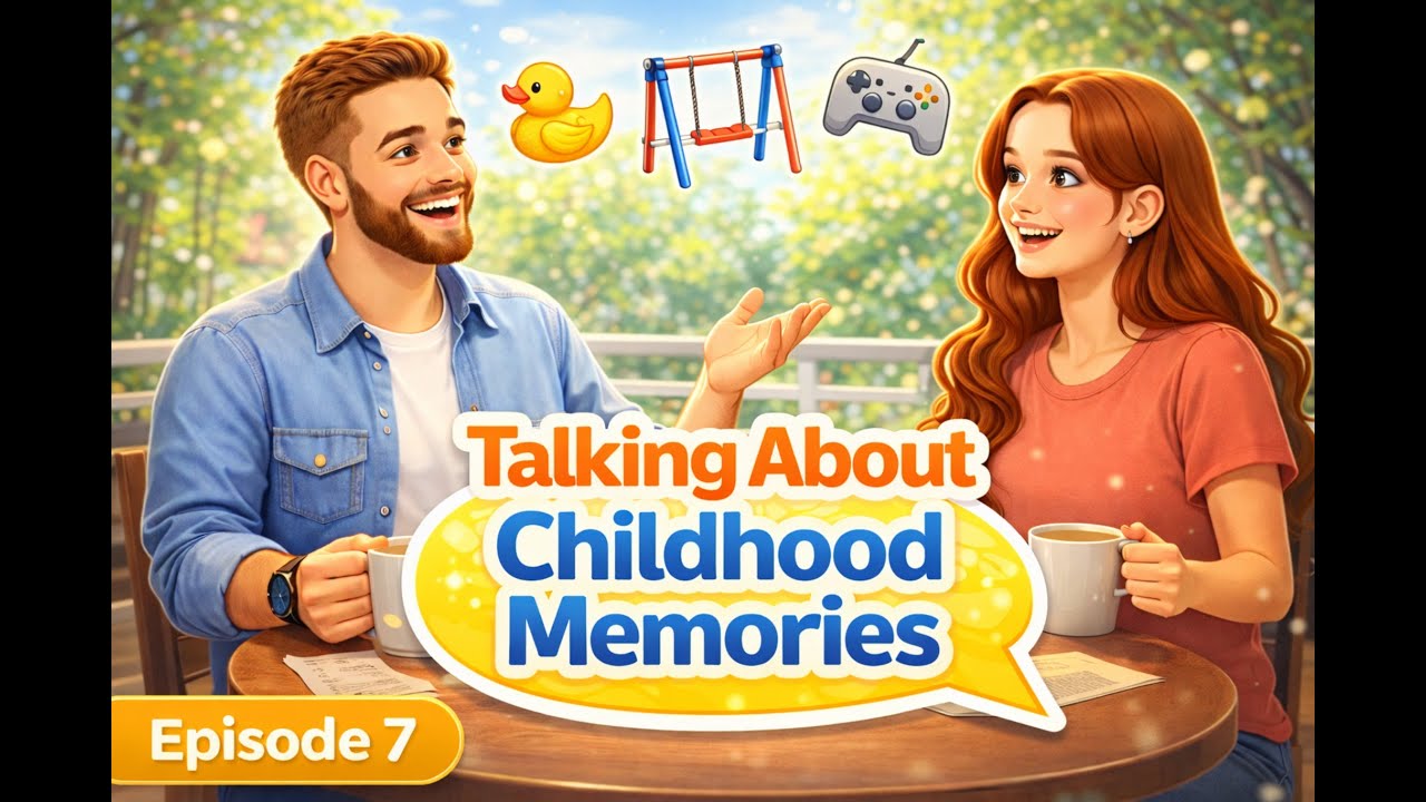 Easy English Conversation: Childhood Memories (ESL Listening Practice) | Episode 7