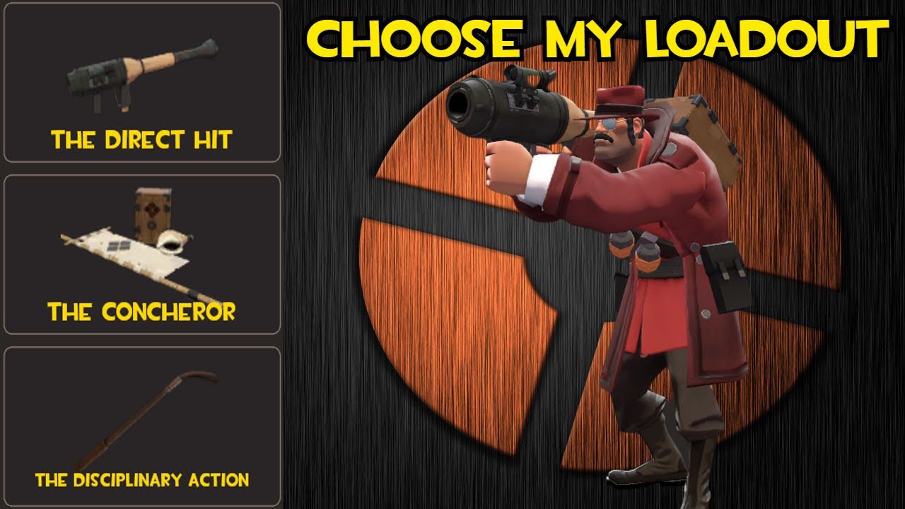 Choose My Loadout Direct Hit + Concheror + Disciplinary Action (TF2 Soldier Gameplay)
