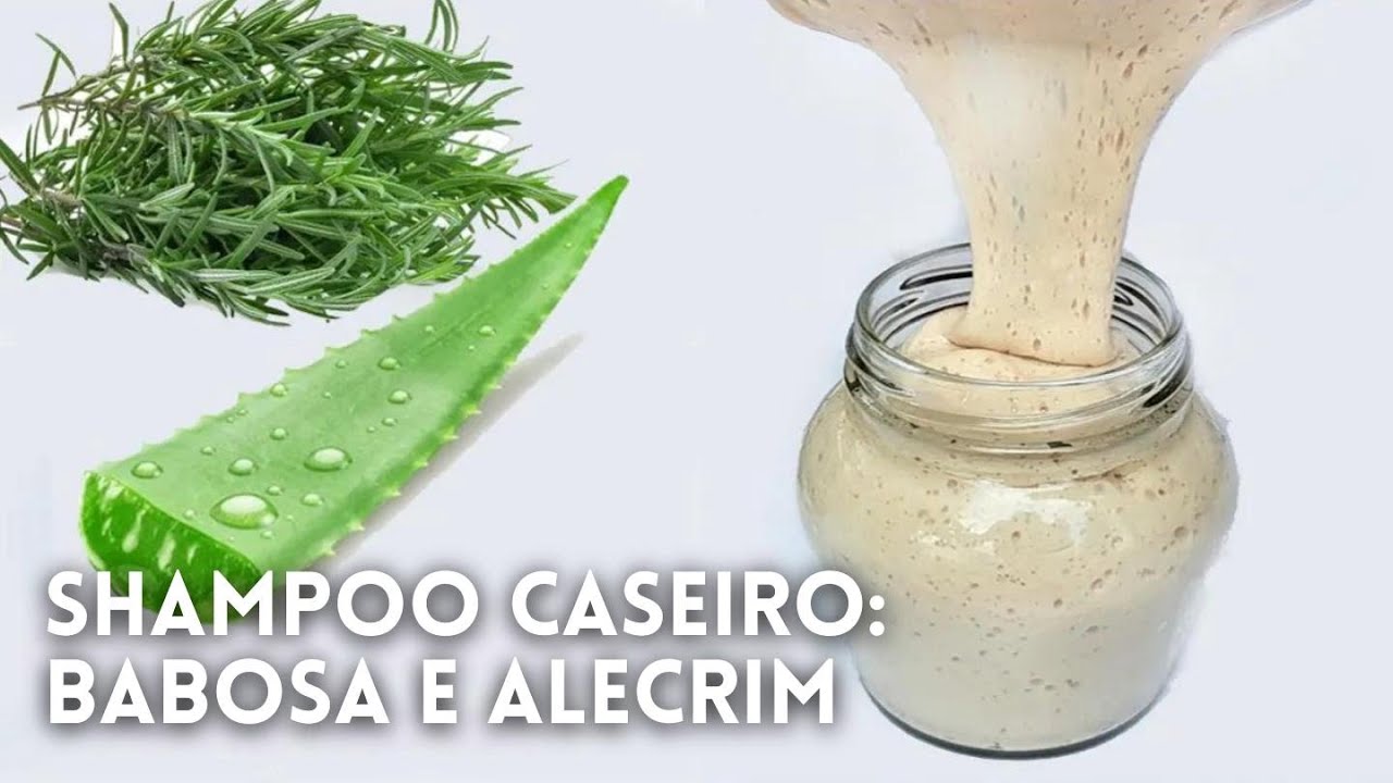 Shampoo Natural de Babosa e Alecrim | Crescimento, Hidratação e Contra Caspa