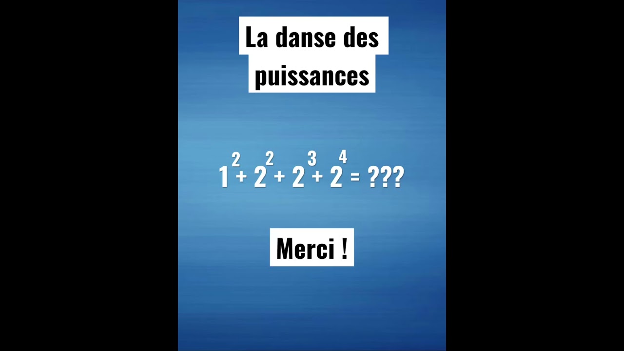 La danse des puissances - calcule avec des puissances en maths
