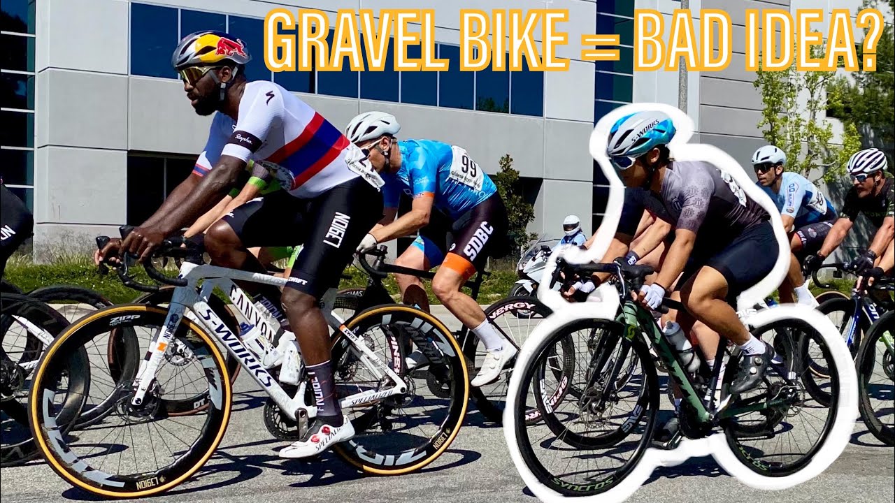Racing My First Pro Crit Race With a Gravel Bike