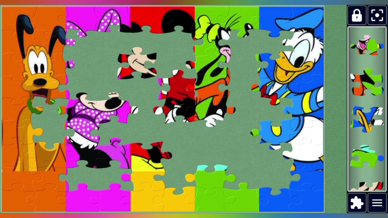Bright Disney Buddies College Puzzle 🎉💥🧩//@jigsawart4512