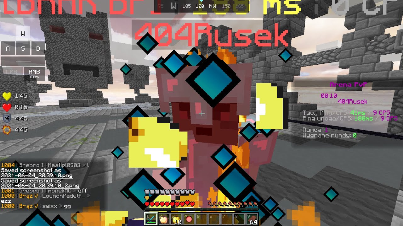 m&oacute;j pierwszy raz na blazing pack * 1vs1* (minecraft)