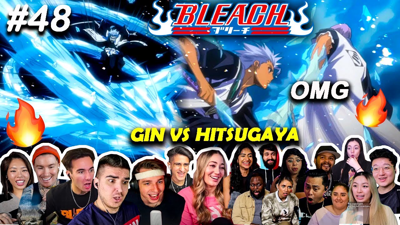 🔥GIN ICHIMARU vs HITSUGAYA ❄️Hitsugaya Roars 🤯 BLEACH Episode 48 Reaction Mashup (ブリーチ