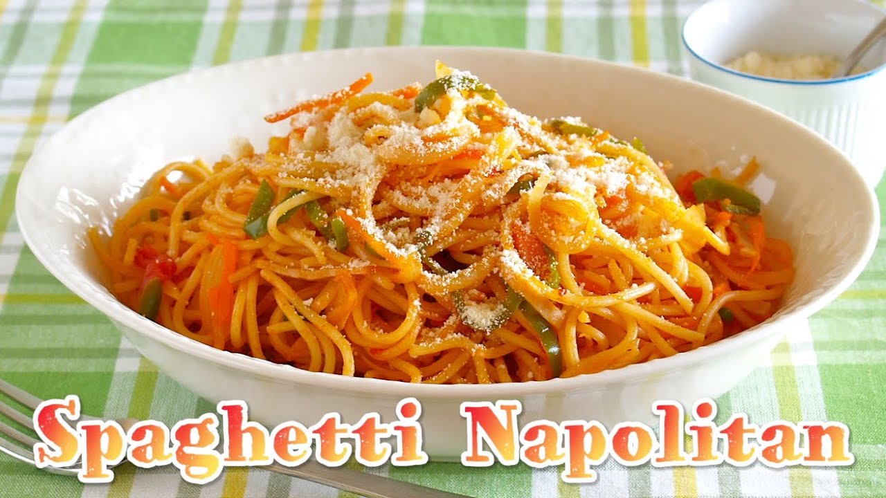 Spaghetti Napolitan (Popular Japanese Ketchup Pasta Dish) スパゲッティナポリタンの作り方 | OCHIKERON