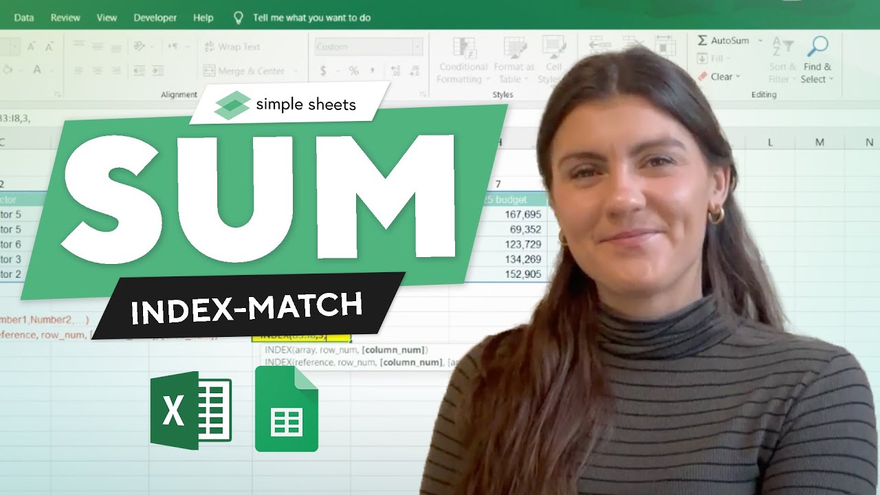 5 обязательных к использованию формул Excel: СУММ, ИНДЕКС, ПОИСКПОЗ, СУММЕСЛИ, СУММЕСЛИМН