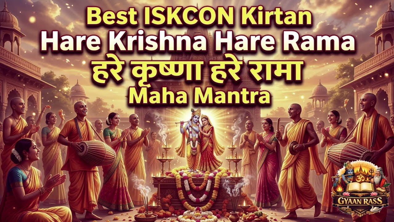 Hare Krishna Hare Rama  | ISKCON Special Mantra | Remove Negative Energy & Stress | Krishna Bhajan