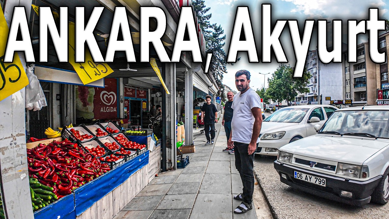 Ankara, Akyurt Yürüyüş Turu | 4K Walking Around Beautiful District