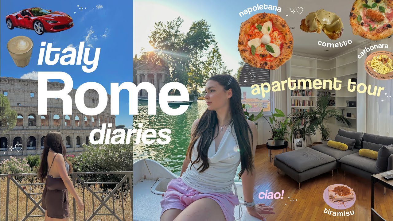 APARTMENT TOUR W RZYMIE 🇮🇹 italian summer diaries 🌺 good food & vibe ✨