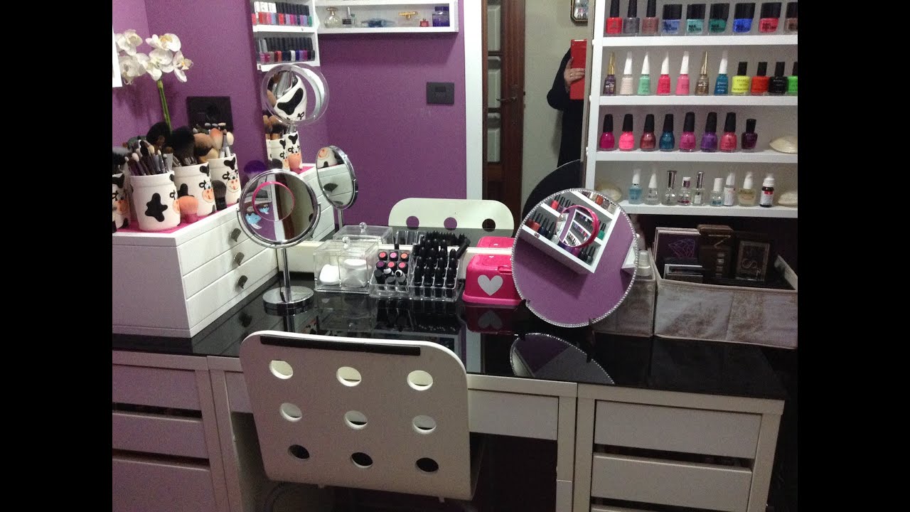 MI TOCADOR Y ORGANIZACION DEL MAQUILLAJE