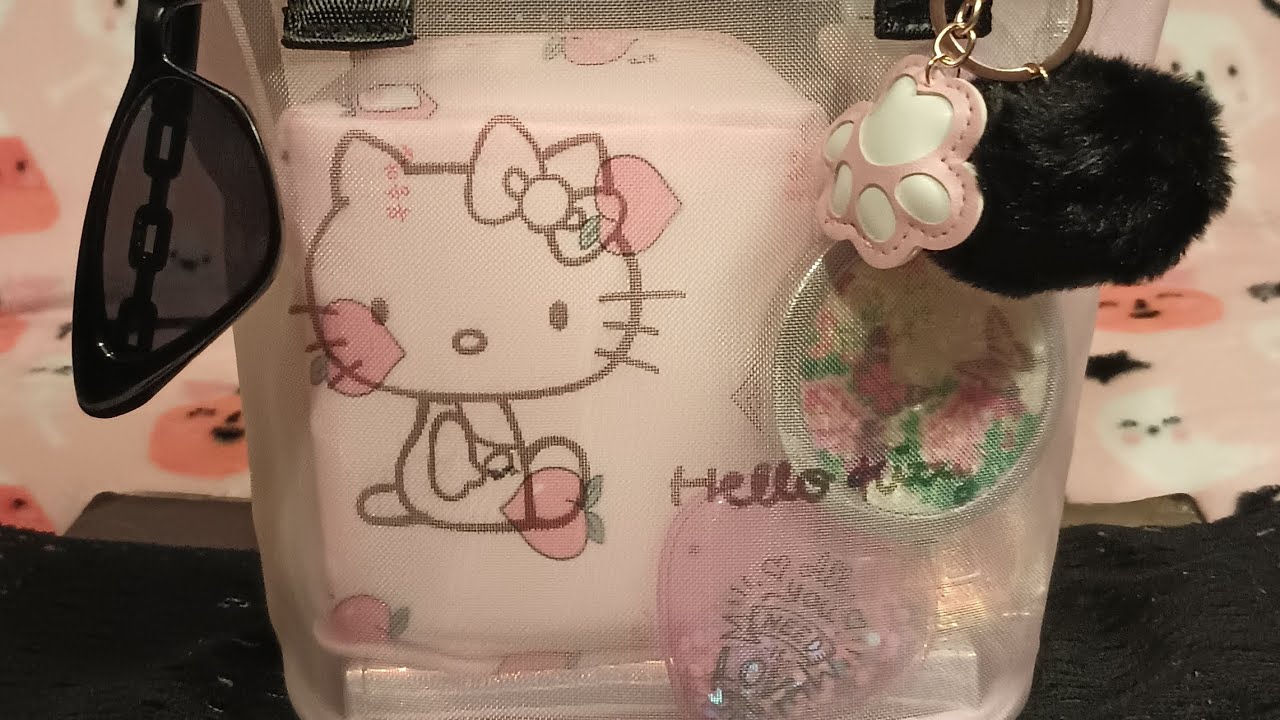 What's In My Hello Kitty Pink Mesh Tote from Temu [Premiere Video]