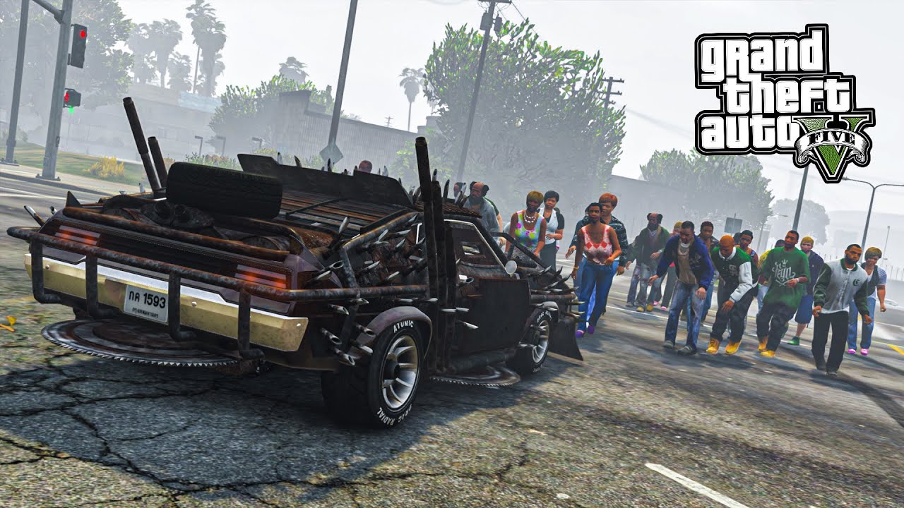 EP.4 รถ VS ซอมบี้ (GTA V Mod Zombie)