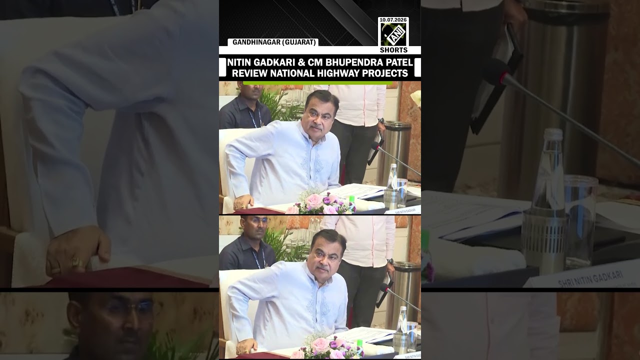 Union Minister Nitin Gadkari & CM Bhupendra Patel review National Highway Projects in Gujarat