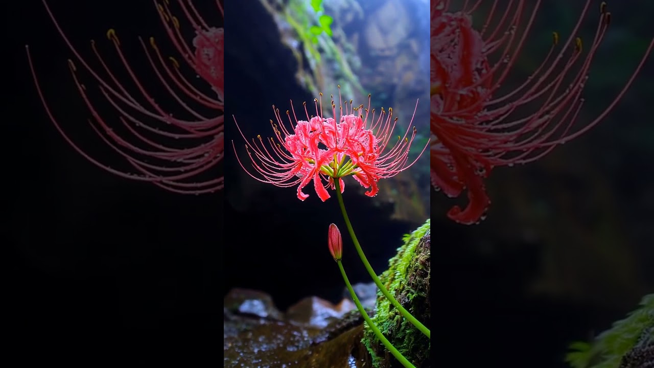 🌺 Red Spider Lily Bloom | Eternal Love & Destiny in Time-lapse #viral