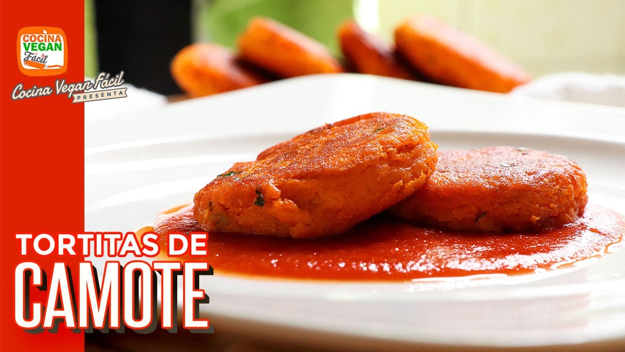Tortitas de camote o boniato - Cocina Vegan Fácil