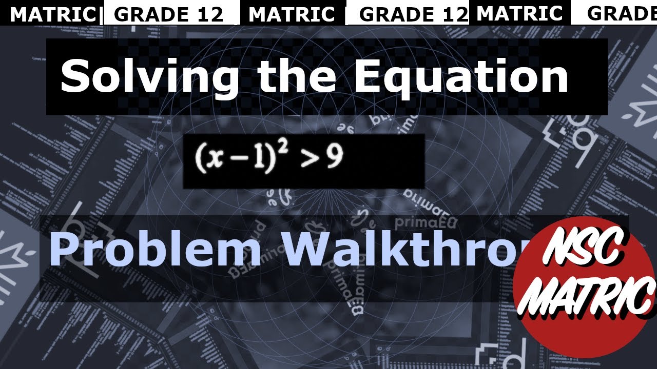 Solving Quadratic Inequalities | Matric NSC June 2021