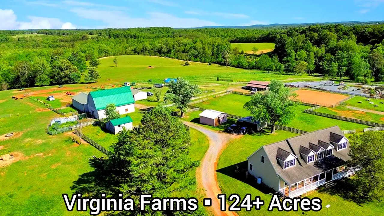 Virginia Farmhouses For Sale | 124+ Acres | Virginia Land For Sale | Livestock Farm Virginia