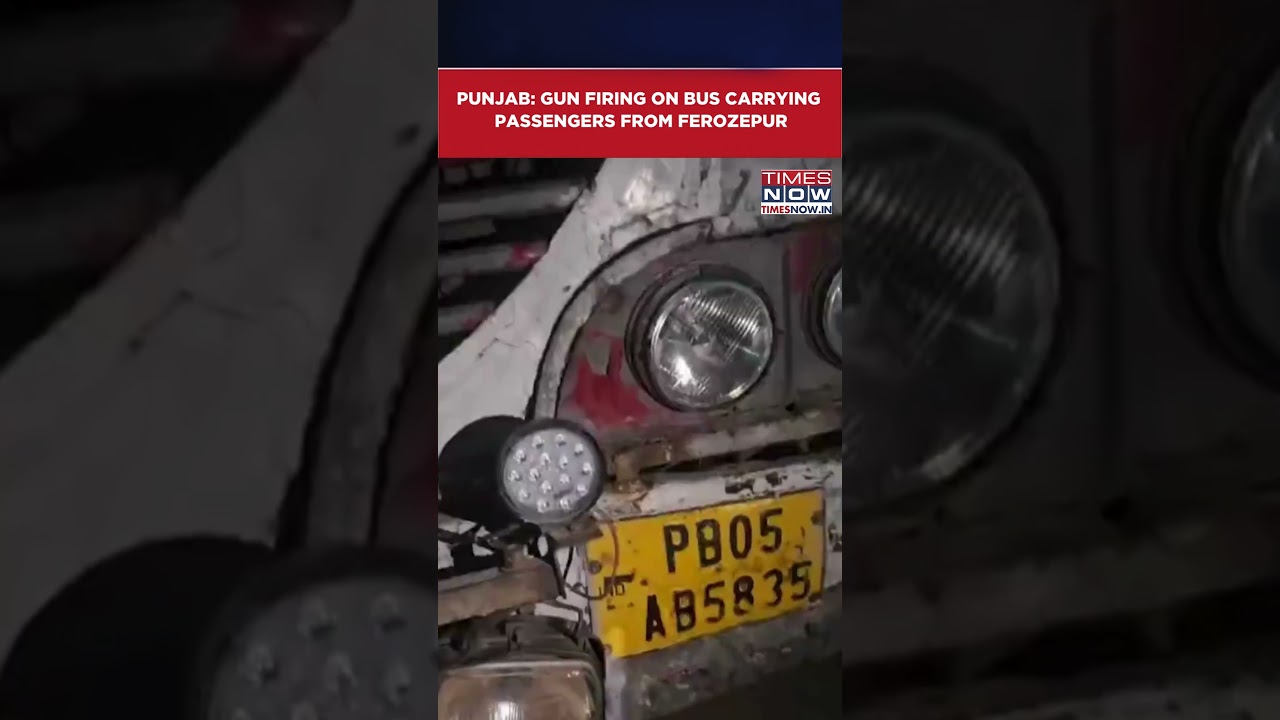 Punjab: Gun Firing Punjab Roadways Bus Carrying Passengers From Ferozepur Conductor Injured #shorts
