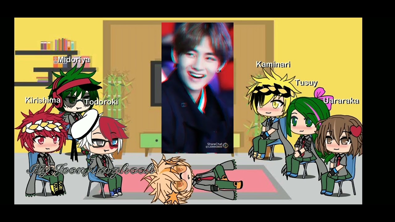 Mha react deku futuer as V from BTS ,Dekubowl and Taekook #taekook