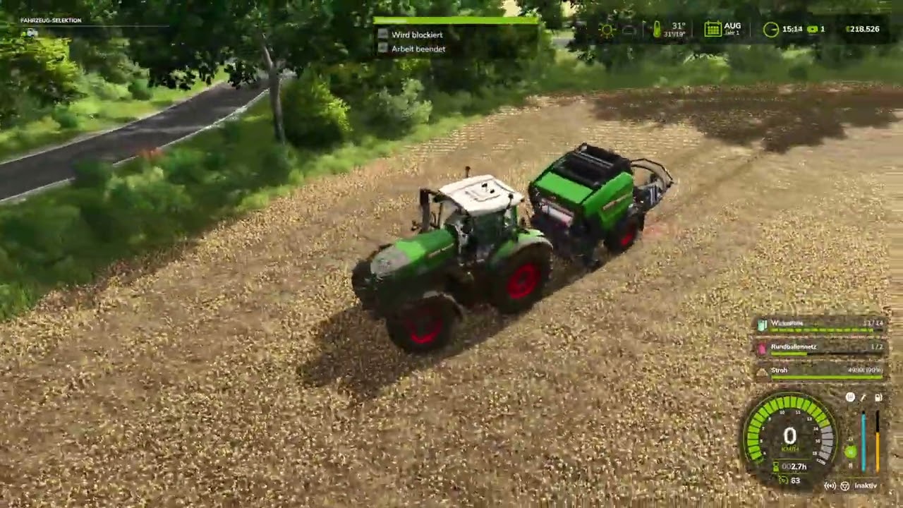 Stroh pressen!!!! Lunow Projekt