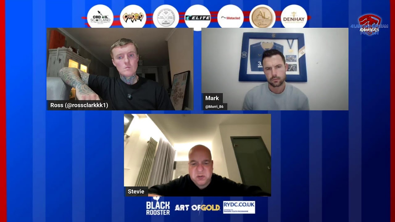 4Lads Rangers Sunday Show - 3 and 0 for Derek McInnes