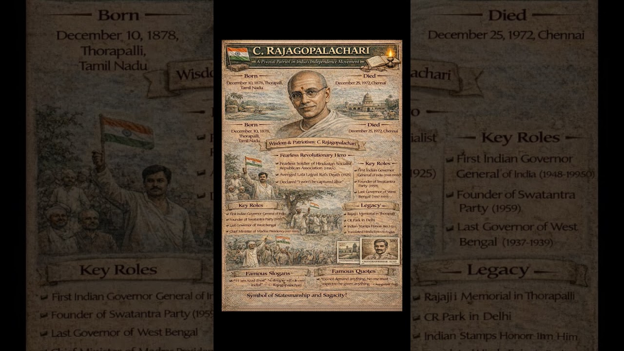 C. Rajagopalchari Freedom Fighter of India Series