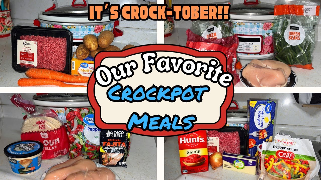 Easy & Tasty Crockpot Meals for Crock-Tober!! Feed Your Family Delicious Food On A Budget