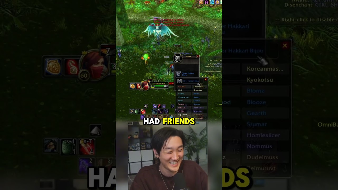 ITS NORMAL TO HAVE FRIENDS IN MMO'S