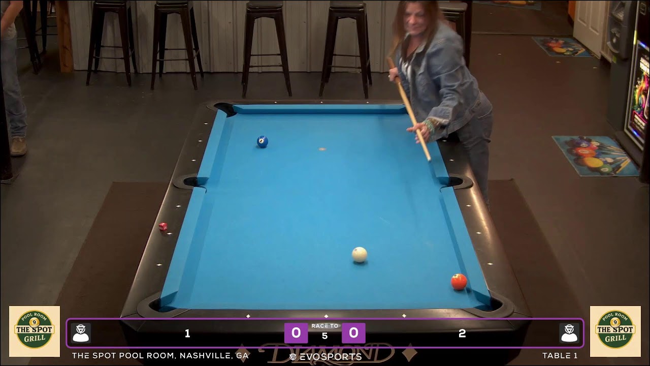 1 vs 2 - THE SPOT POOL ROOM - TABLE 1 | EvoSports