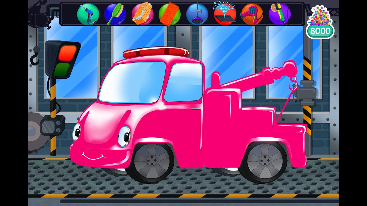 Tow Truck For Kids | Car Wash For Kids | Candy Car Wash