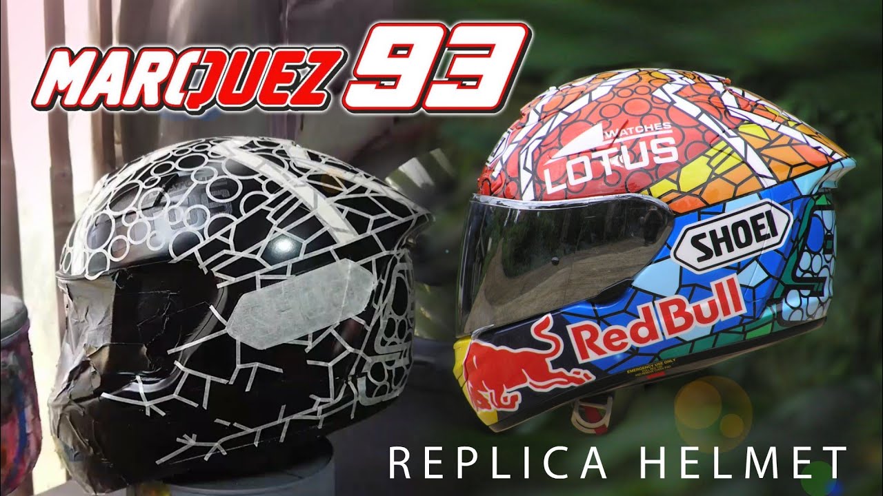 How To Paint Marc Marquez Helmet | MotoGP Catalunya 2015 | Shoei X12