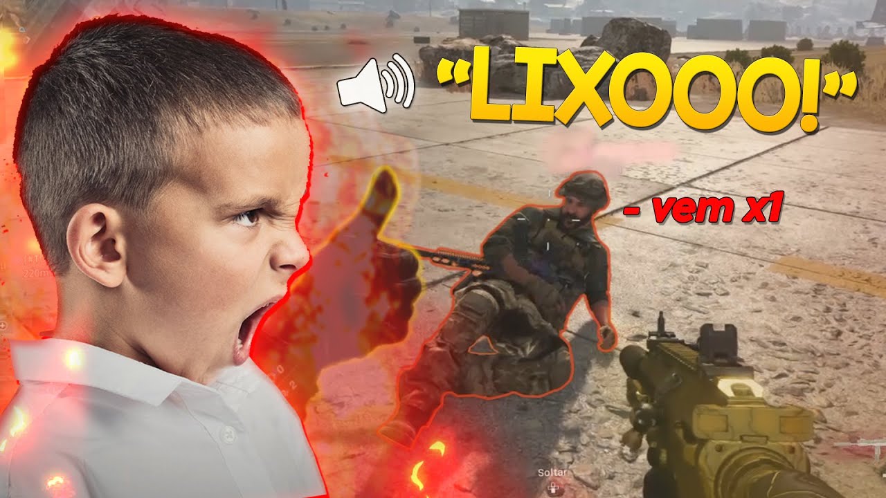 Tirei X1 com o kid mais tiltado do cod warzone... (Momentos Engraçados)
