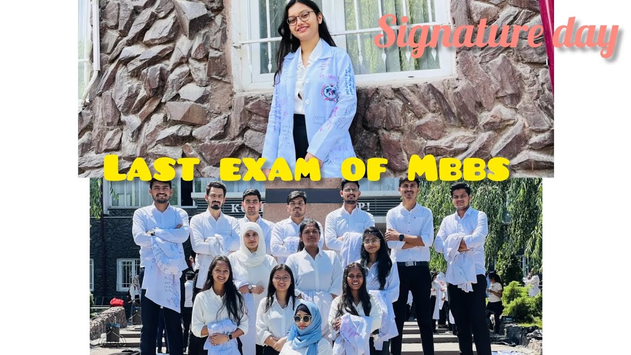 Last Exam of Mbbs | Signature day | International School Of Medicine #ism #bishkek #mbbs