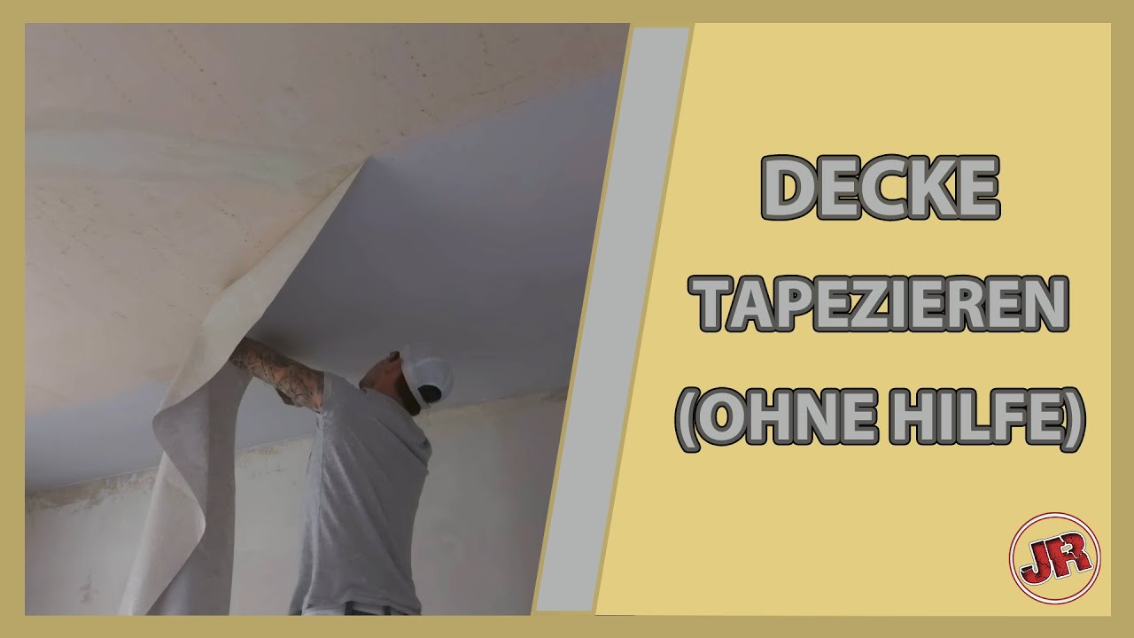 Raufaser ohne Hilfe an Decke tapezieren