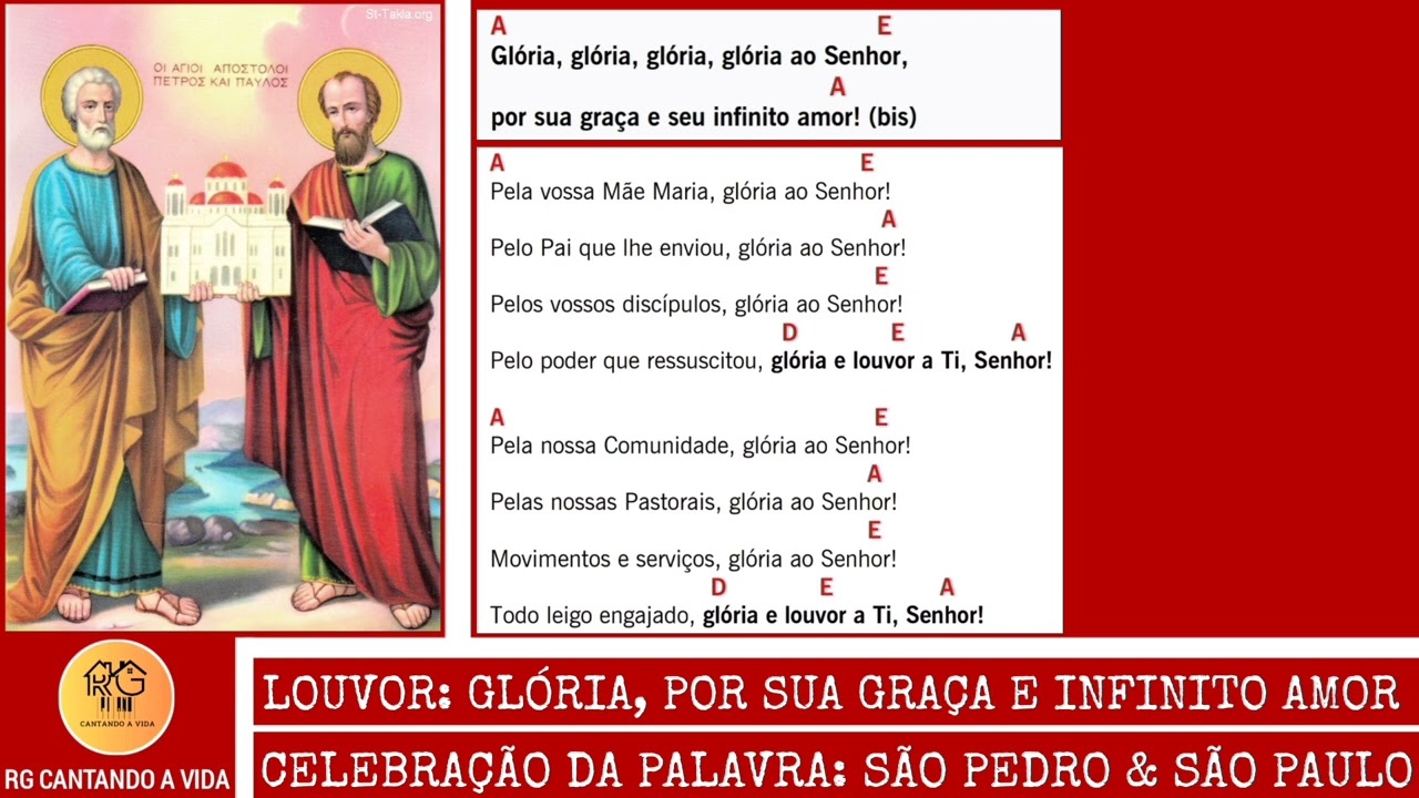 GLÓRIA, POR SUA GRAÇA E INFINITO AMOR - Canto de Louvor