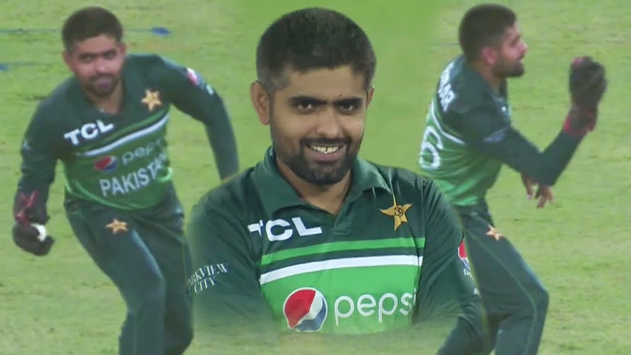 Babar Azam Fielding Wearing Wicket Keeper Gloves | Pakistan vs West Indies | PCB | MO2L