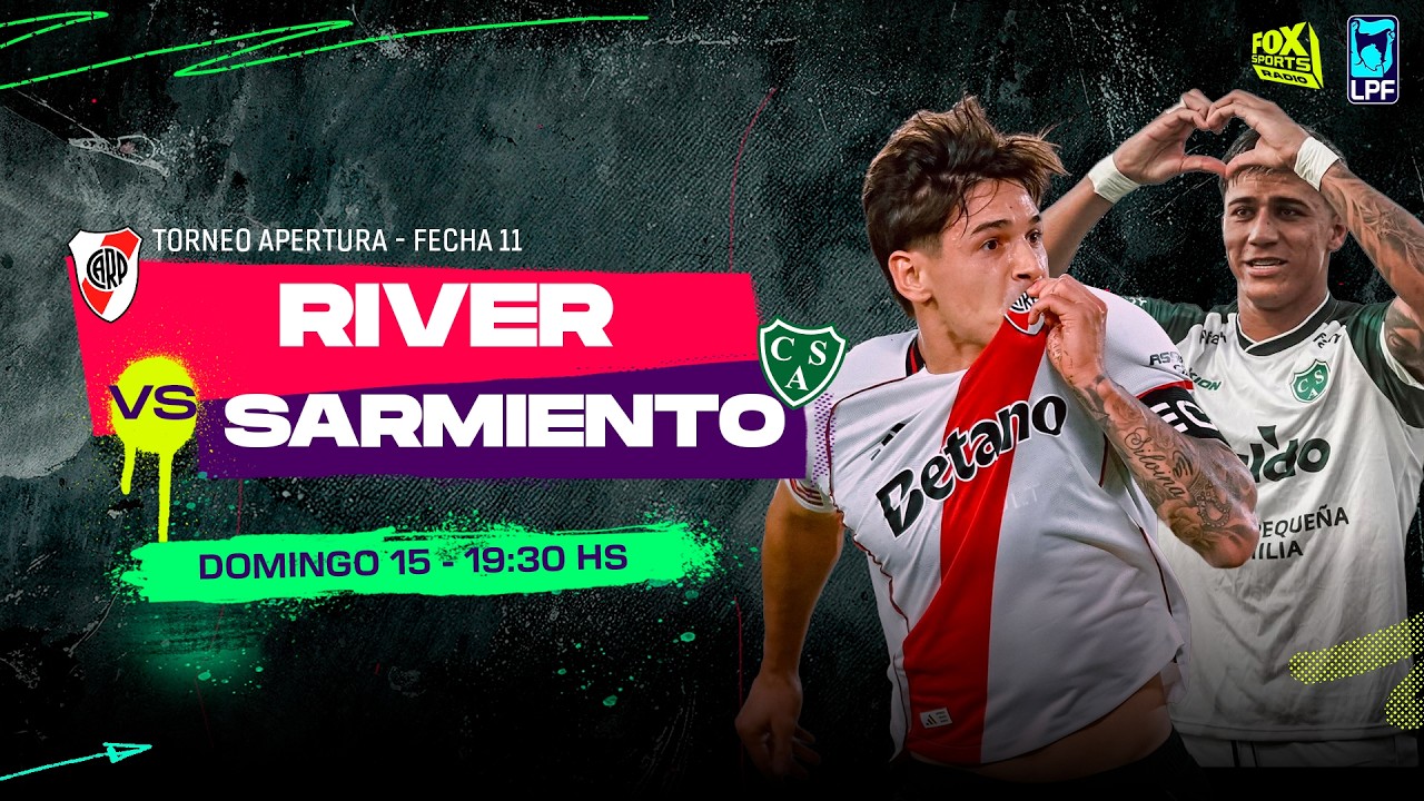 EN VIVO 🔴RIVER vs. SARMIENTO || TORNEO APERTURA 2026