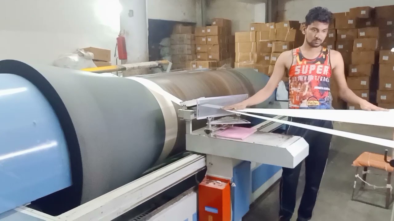Sectional Warping Machine warping process
