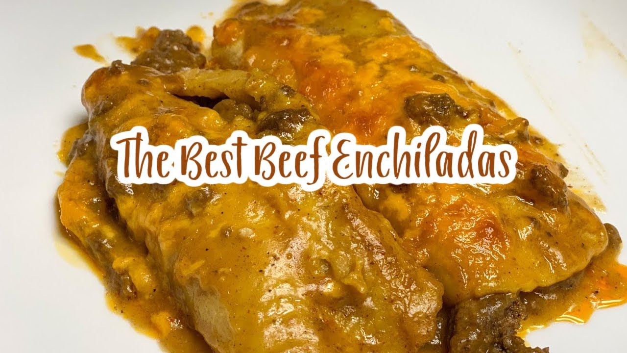BEEF ENCHILADAS / Easy Beef Dinner, Best Beef Enchiladas, Ground Beef Recipe, What's for Dinner