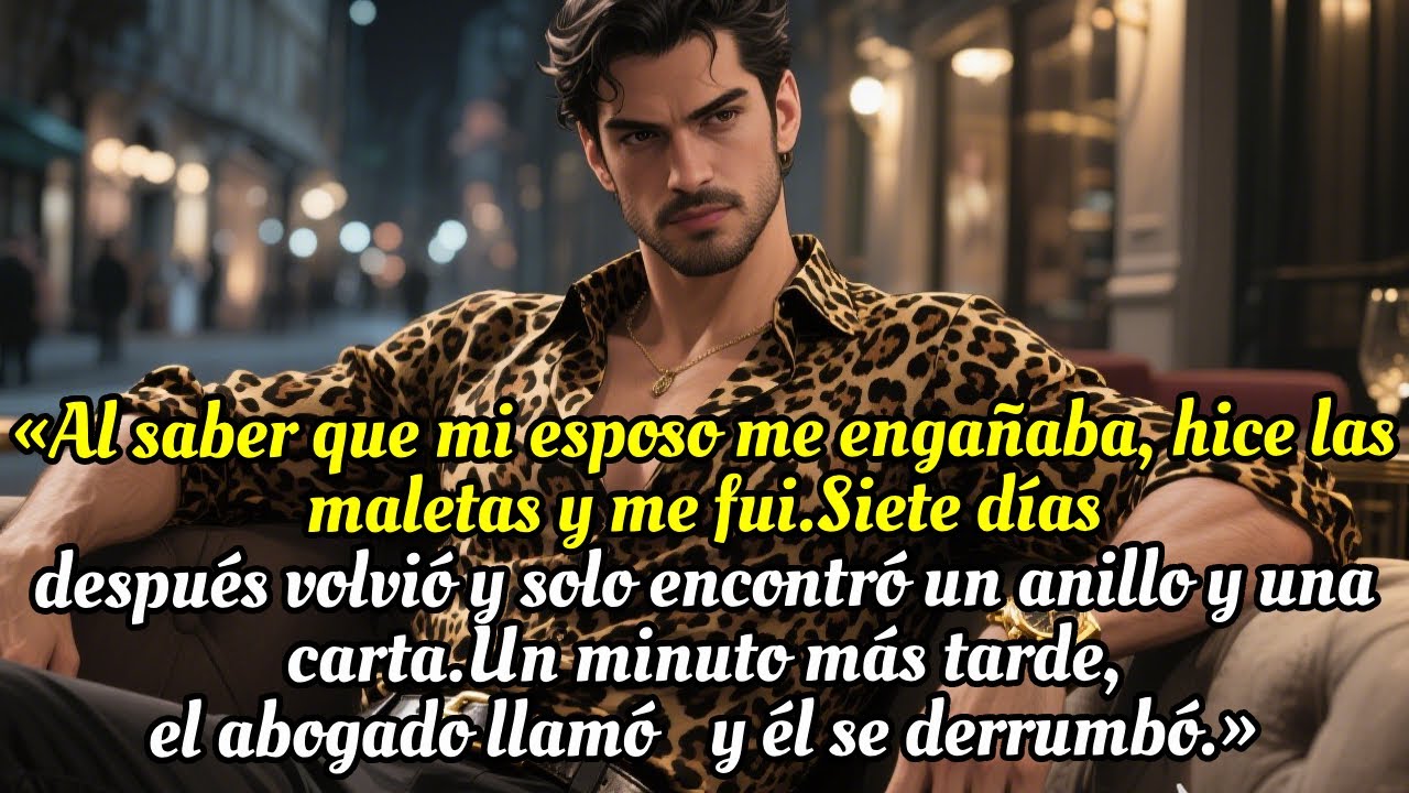 Descubrí su infidelidad 💔, me fui 🧳; al volver 🤫 vio mi anillo y el divorcio