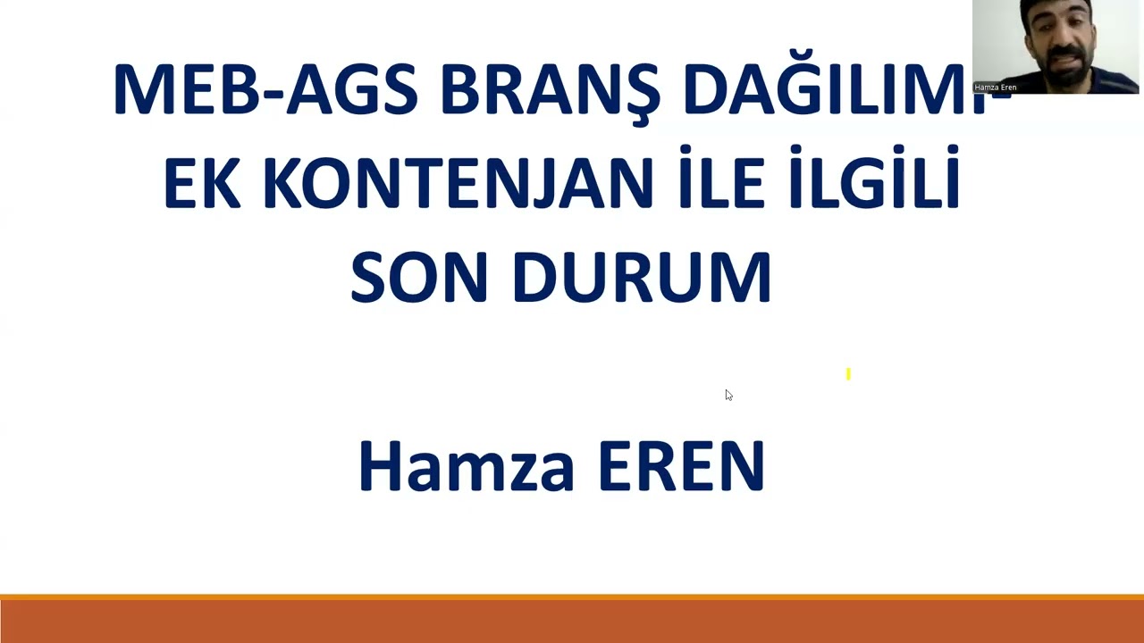 2025 MEB AGS- BRANŞ DAĞILIMI-KONTENJANLARLA İLGİLİ SON DURUM- Hamza EREN #millieğitimakademisi #ags