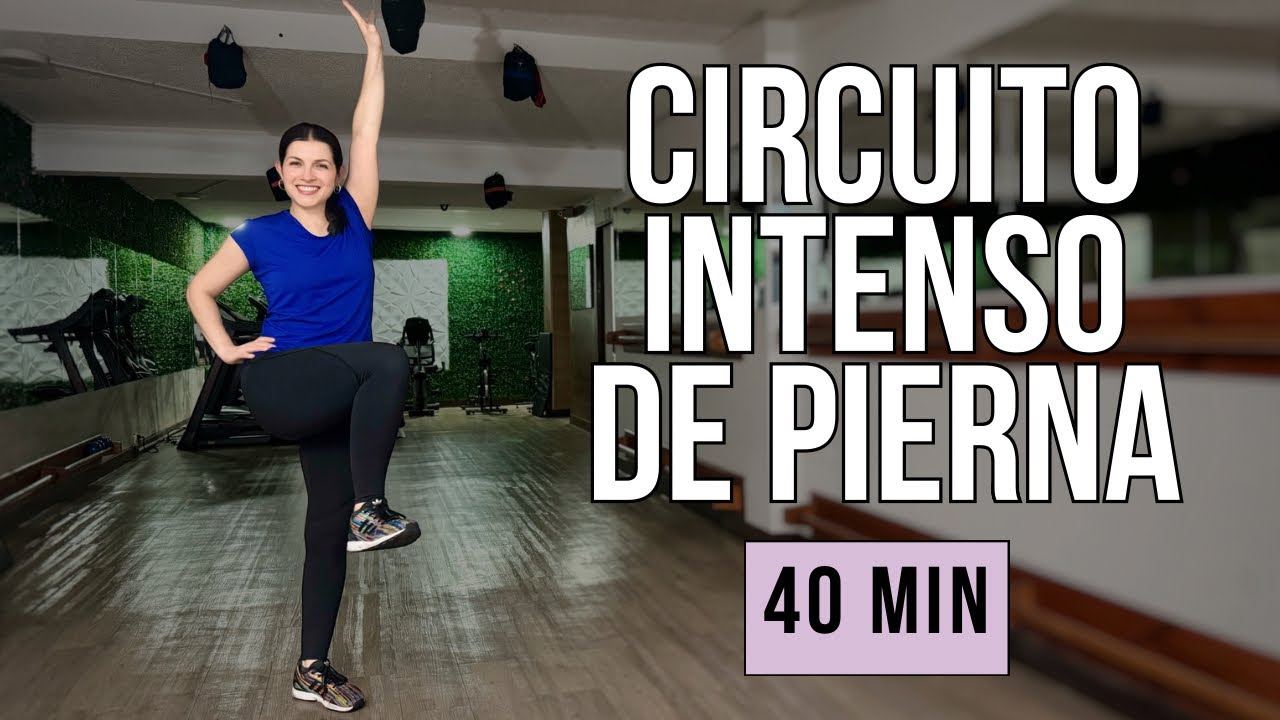 Circuito INTENSO para FORTALECER PIERNA🔥 | Con calentamiento y estiramiento 🔥| 40 Minutos